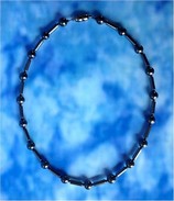 Kette 10 - Schungit /Magnetit