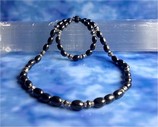 Kette 6 - Schungit/ Pyrit + Armband SP1